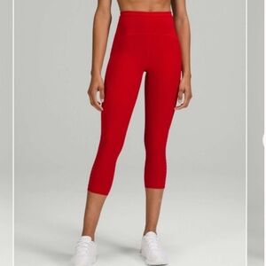 Lululemon Swift Speed High-Rise Crop Legging 21” inseam red women’s size 16